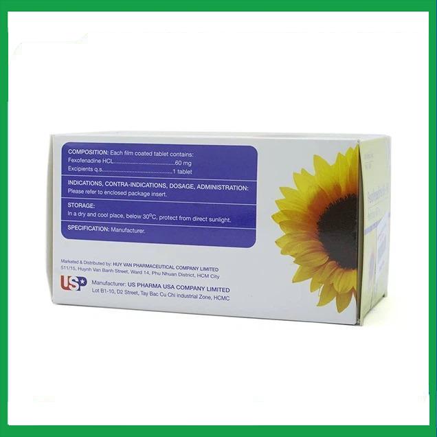 Fexofenadine-60-HV-1.jpg Nhà Thuốc Thanh Vinh - Fexofenadine 60 HV 1