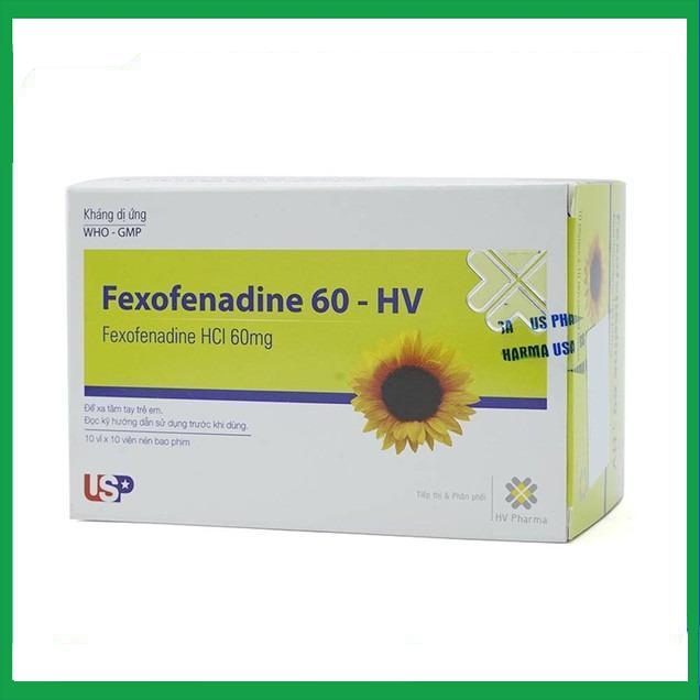 Fexofenadine-60-HV.jpg Nhà Thuốc Thanh Vinh - Fexofenadine 60 HV