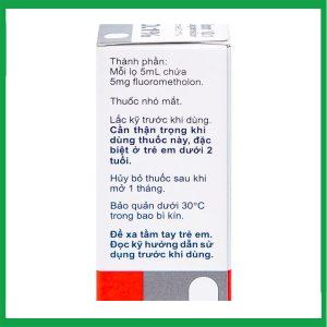 Nhà Thuốc Thanh Vinh - Hỗn dịch nhỏ mắt Flumetholon 0.1% Santen điều trị các bệnh viêm phía ngoài mắt 1 Nhà Thuốc Thanh Vinh - Flumetholon 01 5ml. Santen Nhat ban 3