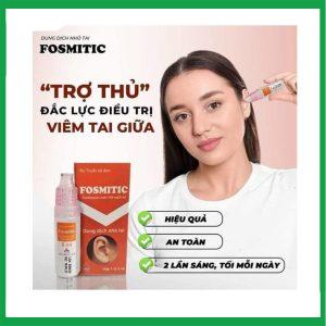 Nhà Thuốc Thanh Vinh - Thuốc nhỏ tai Fosmitic 150mg/5ml trị viêm tai giữa, viêm màng nhĩ, viêm tai ngoài (Hộp 1 ống 5ml) 2 Nhà Thuốc Thanh Vinh - Fosmitic1
