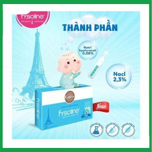Nhà Thuốc Thanh Vinh - Dung dịch nước muối ưu trương Fysoline xanh 5ml giảm ngạt mũi, khô mũi (20 ống) 1 Nhà Thuốc Thanh Vinh - Fysoline xanh3