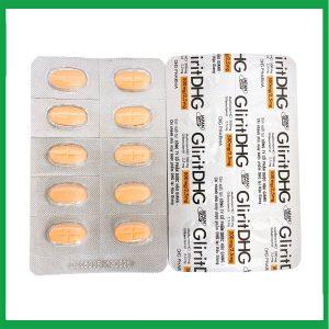 Nhà Thuốc Thanh Vinh - Thuốc GliritDHG 500mg/2,5mg điều trị đái tháo đường tuýp 2 (3 vỉ x 10 viên) 2 Nhà Thuốc Thanh Vinh - Glirit 500 2.5 1 1