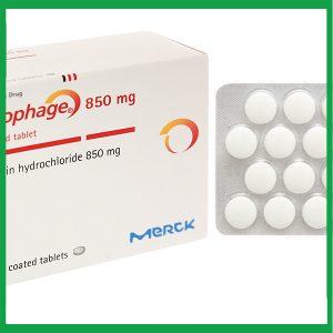 Nhà Thuốc Thanh Vinh - Thuốc Glucophage 850mg Merck điều trị đái tháo đường tuýp 2 (5 vỉ x 20 viên) 1 Nhà Thuốc Thanh Vinh - Glucophage 850mg 1