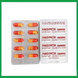 Nhà Thuốc Thanh Vinh - Thuốc Hagimox Capsules 500mg điều trị nhiễm khuẩn (10 vỉ x 10 viên) 1 Nhà Thuốc Thanh Vinh - Hagimox 2 1