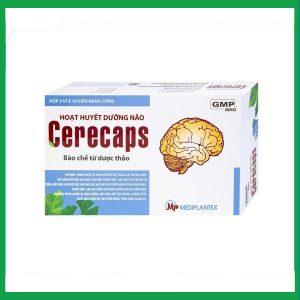 Hoạt huyết dưỡng não Cerecaps Mediplantex điều trị suy giảm trí nhớ, đau đầu (3 vỉ x 10 viên)