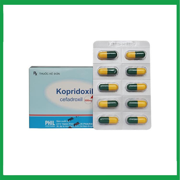Kopridoxil-Cefadroxil-500mg.jpg Nhà Thuốc Thanh Vinh - Kopridoxil Cefadroxil 500mg