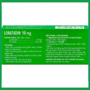 Nhà Thuốc Thanh Vinh - Viên nén Loratadin 10mg giảm viêm mũi dị ứng, ngứa và mày đay (1 vỉ x 10 viên) 2 Nhà Thuốc Thanh Vinh - Loratadin 10mg Traphaco 3