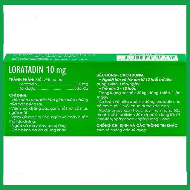Loratadin-10mg-Traphaco-3.jpg Nhà Thuốc Thanh Vinh - Loratadin 10mg Traphaco 3