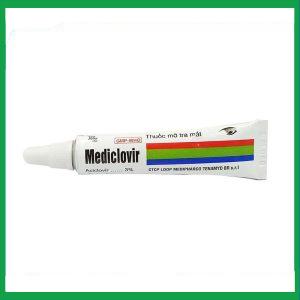 Nhà Thuốc Thanh Vinh - Thuốc mỡ tra mắt Mediclovir 3% điều trị viêm giác mạc (5g) 2 Nhà Thuốc Thanh Vinh - Mediclovir 3