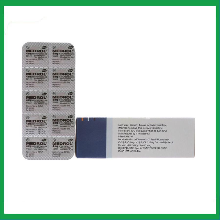 Medrol-4mg-2.jpg Nhà Thuốc Thanh Vinh - Medrol 4mg 2