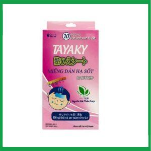 Miếng dán hạ sốt Baby Kid Tayaky (Hộp 6 miếng)