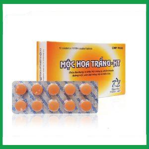 Viên nén Mộc Hoa Trắng chữa lỵ amid ở cả thể hoạt động và thể kén (10 vỉ x 10 viên)