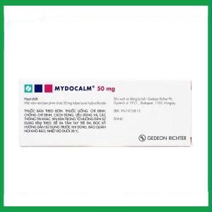 Nhà Thuốc Thanh Vinh - Viên nén Mydocalm 50mg điều trị triệu chứng co cứng cơ sau đột quỵ (3 vỉ x 10 viên) 2 Nhà Thuốc Thanh Vinh - Mydocalm 50mg 3