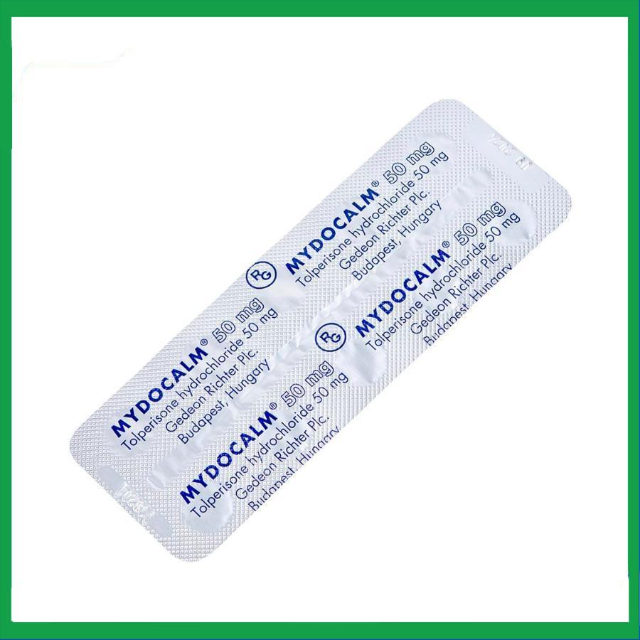 Mydocalm-50mg.jpg Nhà Thuốc Thanh Vinh - Mydocalm 50mg
