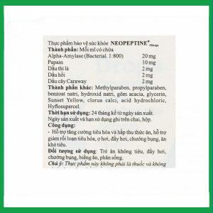 Nhà Thuốc Thanh Vinh - Dung dịch uống Neopeptine F Drops Raptakos hỗ trợ tăng cường tiêu hóa và hấp thu thức ăn (15ml) 3 Nhà Thuốc Thanh Vinh - Neopeptine F chinh 3