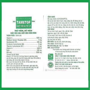 Nhà Thuốc Thanh Vinh - Viên uống Tametop - Hỗ trợ giảm triệu chứng nhiệt miệng(hộp 30 viên ) 2 Nhà Thuốc Thanh Vinh - Nhiet mieng Tametop vi 1