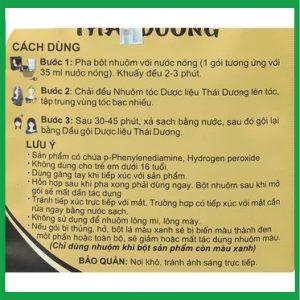 Nhà Thuốc Thanh Vinh - Nhuộm tóc dược liệu Thái Dương 4 Nhà Thuốc Thanh Vinh - Nhuom toc duoc lieu 1
