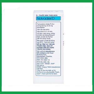 Nhà Thuốc Thanh Vinh - Thuốc Nolvadex-D 20mg AstraZeneca điều trị ung thư vú (3 vỉ x 10 viên) 2 Nhà Thuốc Thanh Vinh - Nolvadex D 3
