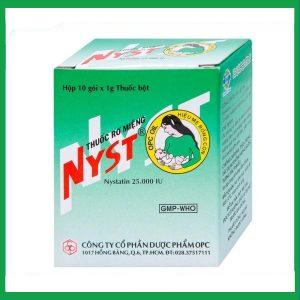 Thuốc rơ miệng Nyst 25.000IU OPC dự phòng và điều trị bệnh Candida miệng (10 gói)