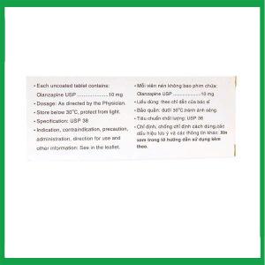 Nhà Thuốc Thanh Vinh - Thuốc Olavex 10 điều trị bệnh tâm thần phân liệt (3 vỉ x 10 viên) 1 Nhà Thuốc Thanh Vinh - Olavex 10 2