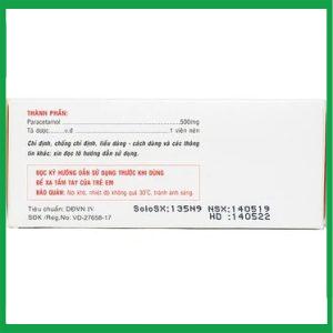 Nhà Thuốc Thanh Vinh - Thuốc Paracetamol 500mg Armephaco giảm đau, hạ sốt 2 Nhà Thuốc Thanh Vinh - Paracetamol2