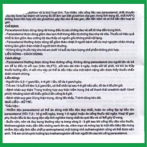 Nhà Thuốc Thanh Vinh - Thuốc Paracetamol 500mg Armephaco giảm đau, hạ sốt 1 Nhà Thuốc Thanh Vinh - Paracetamol3