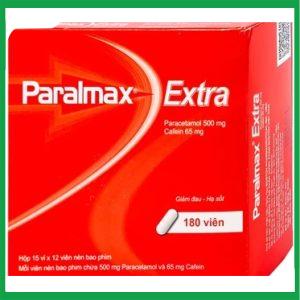 Viên nén Paralmax Extra 500mg/65mg Boston giảm, hạ sốt