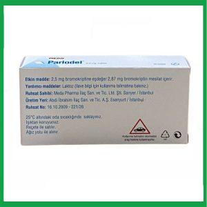 Nhà Thuốc Thanh Vinh - Thuốc Parlodel Meda (2,5mg) - Điều trị bệnh nhân tăng Prolactin 1 Nhà Thuốc Thanh Vinh - Parlodel 3