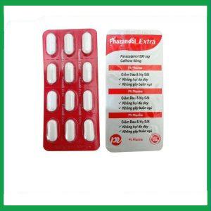 Nhà Thuốc Thanh Vinh - Thuốc Phazandol Extra Phúc Vinh hỗ trợ giảm đau và hạ sốt (15 vỉ x 12 viên) 1 Nhà Thuốc Thanh Vinh - Phazandol Extra 1