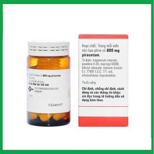 Nhà Thuốc Thanh Vinh - Viên nén Piracetam - Egis 800mg điều trị các triệu chứng của hội chứng tâm thần thực thể (30 viên) 2 Nhà Thuốc Thanh Vinh - Piracetam Lo 30v 800mg EGIS 1