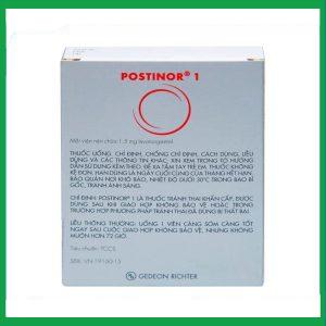 Nhà Thuốc Thanh Vinh - Thuốc Postinor 1 Gedeon dùng tránh thai khẩn cấp trong vòng 72 giờ sau giao hợp (1 viên) 1 Nhà Thuốc Thanh Vinh - Postinor 1.2png