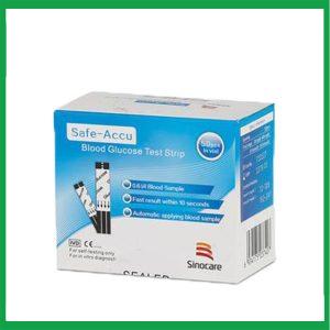 Nhà Thuốc Thanh Vinh - Que Thử Đường Huyết Safe - Accu Sinocare (50 que) 1 Nhà Thuốc Thanh Vinh - Que thu tieu duong Safe Accu 2 1