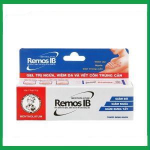 Gel Remos IB trị ngứa, viêm da và vết côn trùng cắn (10g)