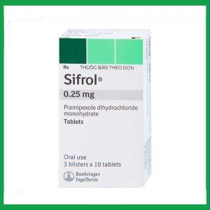 Thuốc Sifrol 0.25mg điều trị bệnh parkinson (3 vỉ x 10 viên)
