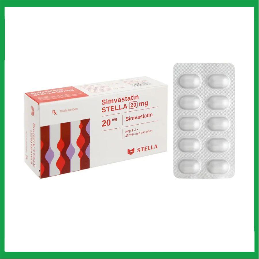Simvastatin-20-mg-Stella2.jpg Nhà Thuốc Thanh Vinh - Simvastatin 20 mg Stella2