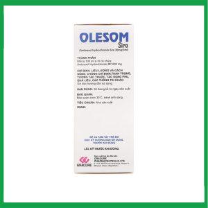 Nhà Thuốc Thanh Vinh - Siro Olesom Gracure điều trị bệnh hô hấp cấp và mãn tính, viêm phế quản (100ml) 2 Nhà Thuốc Thanh Vinh - Siro Olesom1