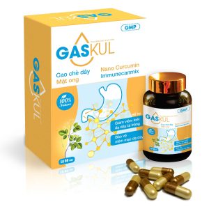 Gaskul - Hỗ trợ giảm triệu chứng do viêm loét dạ dày, tá tràng (Lọ 60 viên)