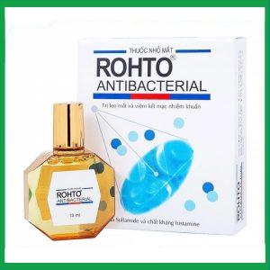 Thuốc nhỏ mắt Rohto Antibacterial điều trị lẹo mắt, viêm kết mạc, viêm mi mắt
