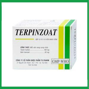 Thuốc Terpinzoat TV.PHARM làm loãng đờm và điều trị các triệu chứng ho (100 viên)