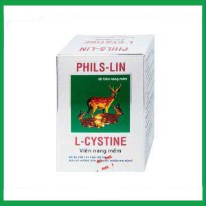 Viên nang mềm L-Cystine 500mg Phils Lin hỗ trợ điều trị viêm da do thuốc, sạm da, tàn nhang (12 vỉ x 5 viên)