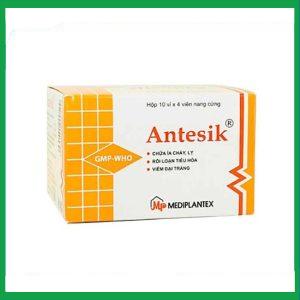 Thuốc Antesik Mediplantex điều trị viêm đại tràng, chữa ỉa chảy, lỵ, rối loạn tiêu hóa (10 vỉ x 4 viên)