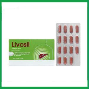 Viên nang cứng Livosil 140mg aconitum hỗ trợ điều trị viêm gan mạn tính, xơ gan (8 vỉ x 15 viên)