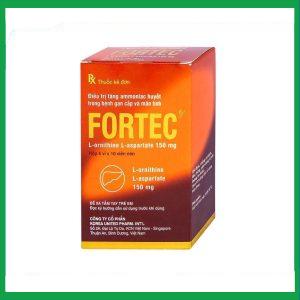 Thuốc Fortec United tăng ammoniac huyết trong bệnh gan cấp và mãn tính (5 vỉ x 10 viên)