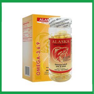 Viên uống Fish Oil Omega - 3,6,9 Alaska Deep Sea ngừa xơ vữa động mạch Hộp 100 viên