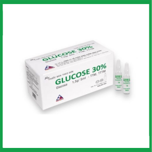 Thuốc Glucose 30% Vinphaco điều trị các trường hợp thiếu hụt Glucose ( Hộp 10 vỉ x 5 ống 5ml)
