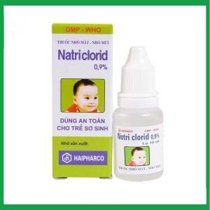 Thuốc nhỏ mắt, nhỏ mũi Natri Clorid 0.9% Haipharco giảm khô mắt, nghẹt mũi, sổ mũi ( Lọ 10ml)