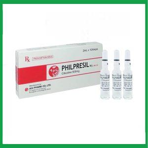 Thuốc Citicolin 500mg/2ml Philpresil điều trị cho bệnh nhân bị chấn thương sọ não nặng Hộp 10 ống