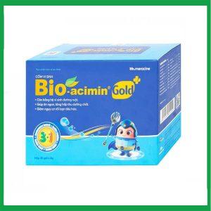 Cốm vi sinh Bioacimin Gold Meracine cân bằng hệ vi sinh đường ruột, giảm nguy cơ rối loạn tiêu hóa ( Hộp 30 gói)