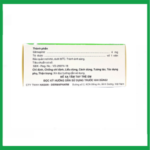 Nhà Thuốc Thanh Vinh - Viên nén Miaryl 4mg Hasan điều trị đái tháo đường tuýp 2 ( Hộp 10 vỉ x 10 viên) 2 Nhà Thuốc Thanh Vinh - Smart pharma 2025 01 07T204534.433