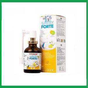 Xịt họng Otosan Spray Forte hỗ trợ điều trị viêm họng cấp, viêm hô hấp, giảm đau rát họng (30ml)